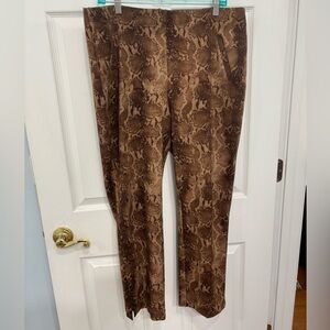 Chico’s Brown Snake Print Pants